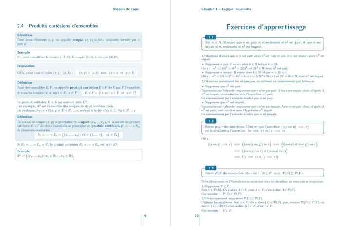 Maths MPSI-MP2I - Tout le 1er semestre
