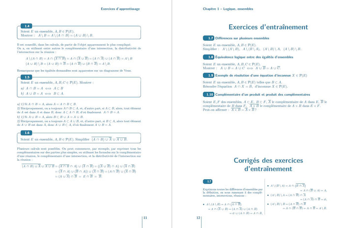 Maths PCSI-PTSI - Tout le 1er semestre