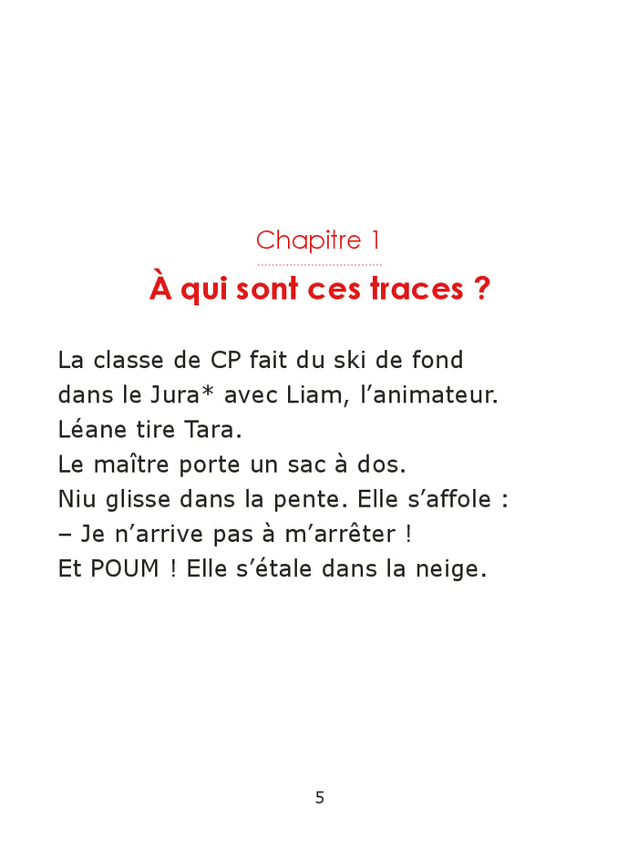 Un monstre en classe de neige