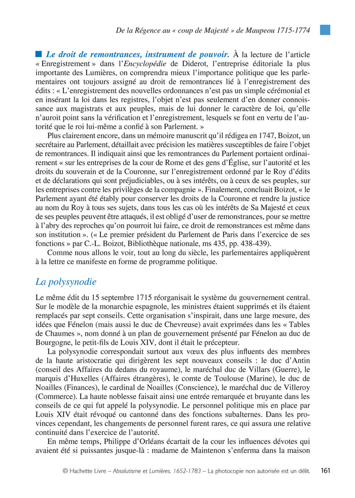 Absolutisme et Lumières