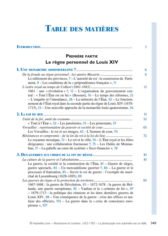 Absolutisme et Lumières