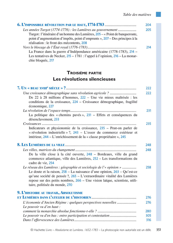 Absolutisme et Lumières