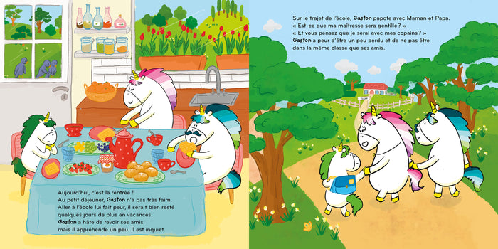 Les émotions de Gaston la licorne à l'école