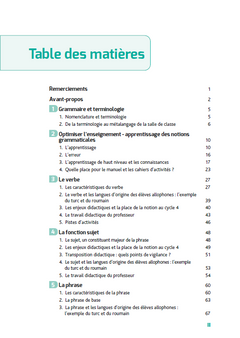 Enseigner la grammaire au collège