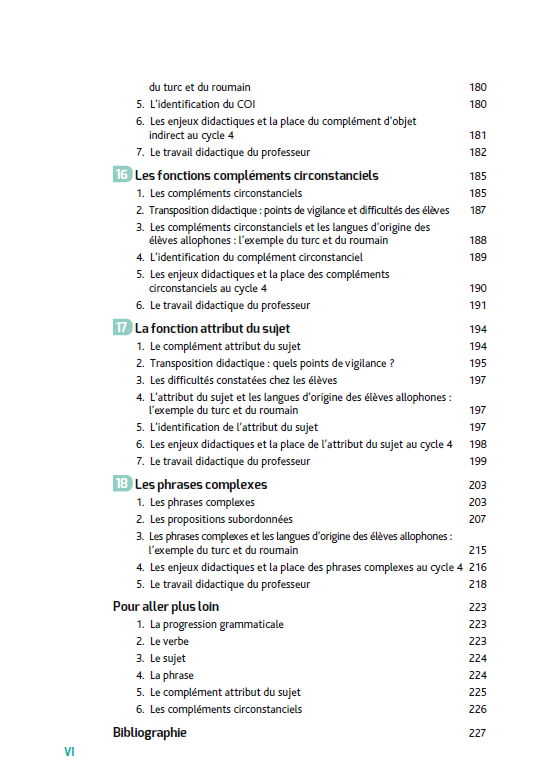 Enseigner la grammaire au collège