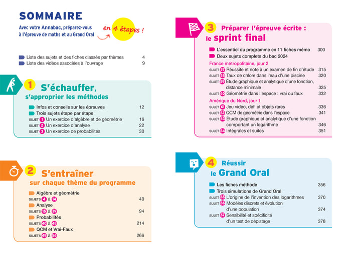 Annales du bac Annabac 2025 Maths Tle générale (spécialité)
