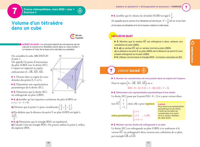 Annales du bac Annabac 2025 Maths Tle générale (spécialité)