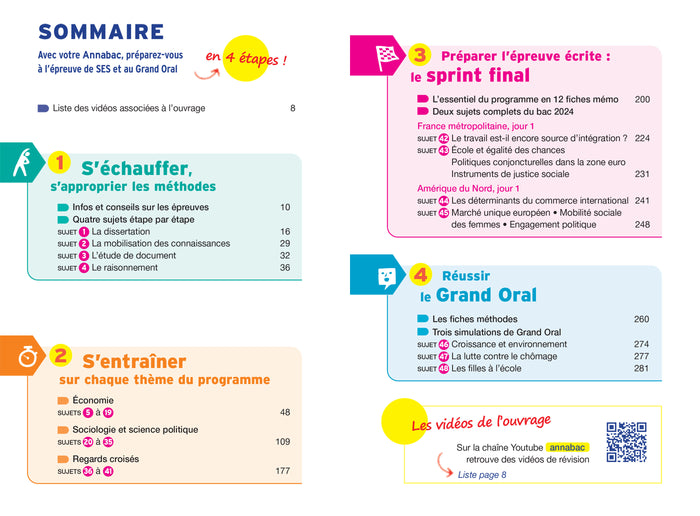 Annales du bac Annabac 2025 SES Tle générale (spécialité)