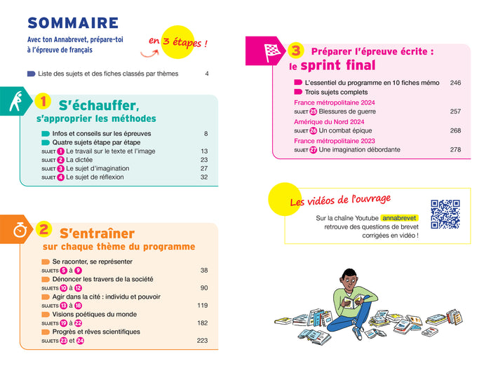Annales du brevet Annabrevet 2025 Français 3e