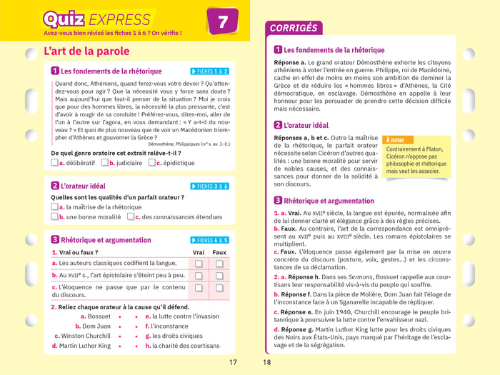 Fiches bac - HLP 1re générale (spécialité)