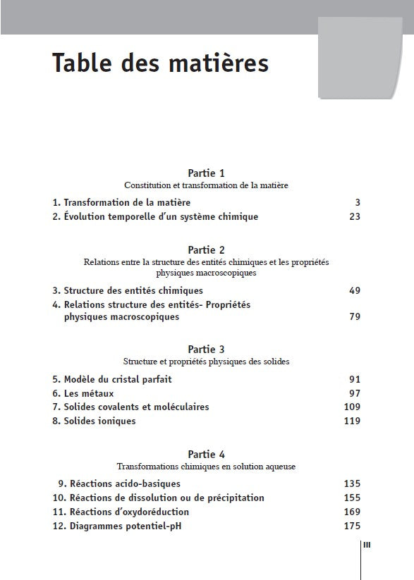 Chimie Exercices incontournables