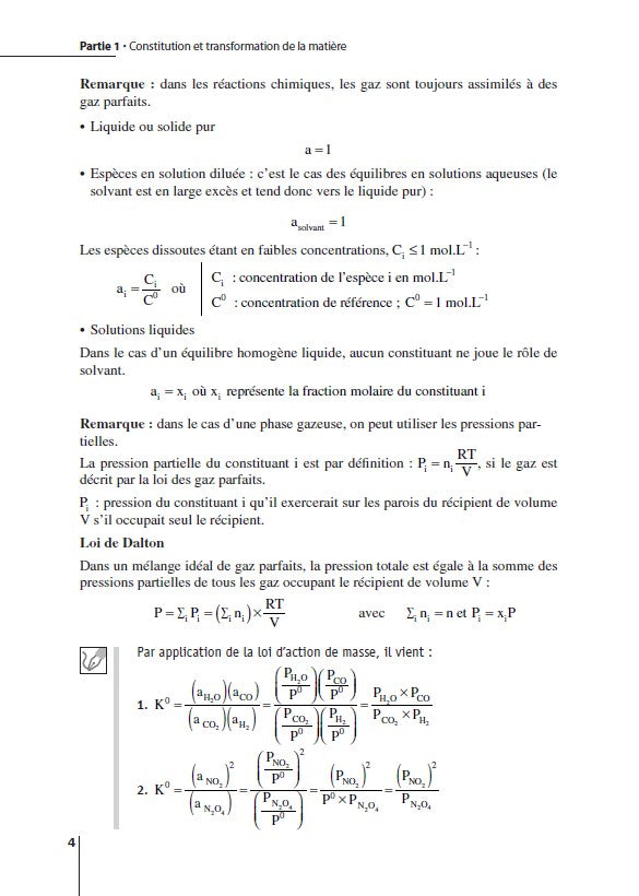 Chimie Exercices incontournables