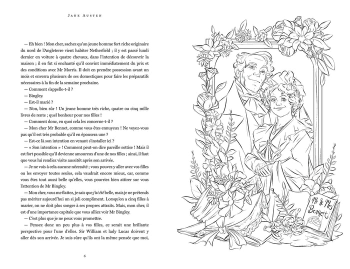 Orgueil & Préjugés - Le roman à colorier