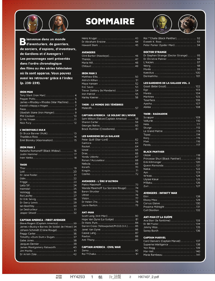 Marvel - L'encyclopédie des personnages