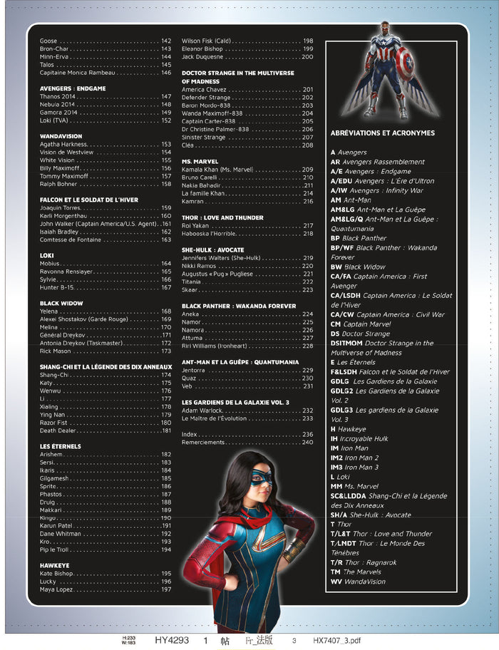 Marvel - L'encyclopédie des personnages
