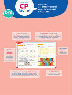 Mon CP facile ! Adapté aux enfants DYS ou en difficulté d'apprentissage - 6 ans