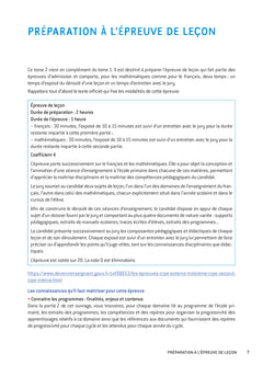 Mathématiques - CRPE 2025 - Epreuve orale d'admission