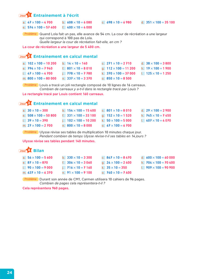 En route pour le calcul mental ! CM - Ed. 2024 - Fichier enseignant