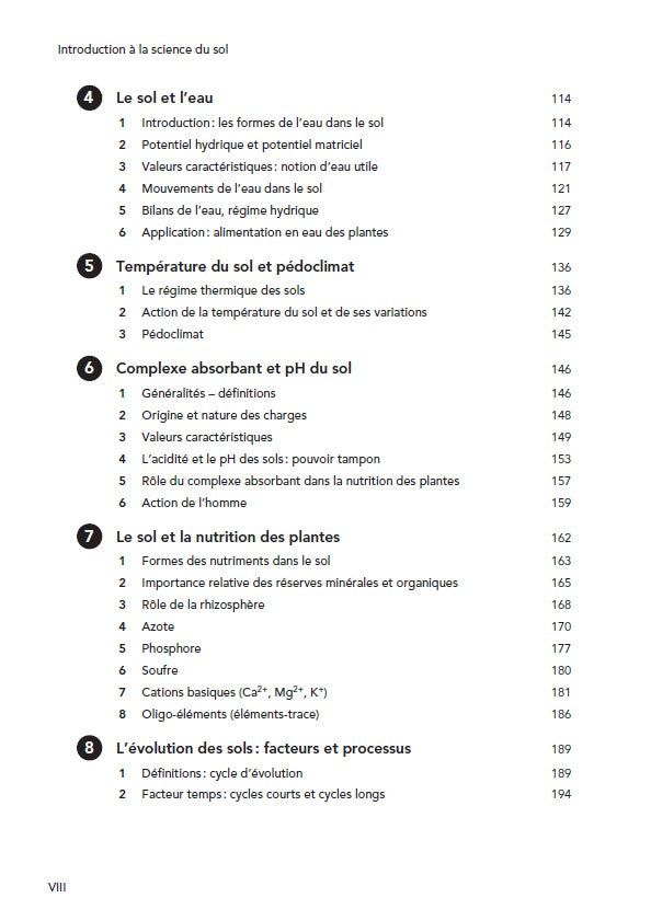 Introduction à la science du sol