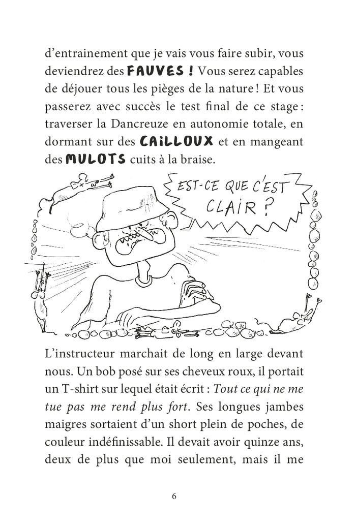 Mon carnet de survie en colo de l'extrême