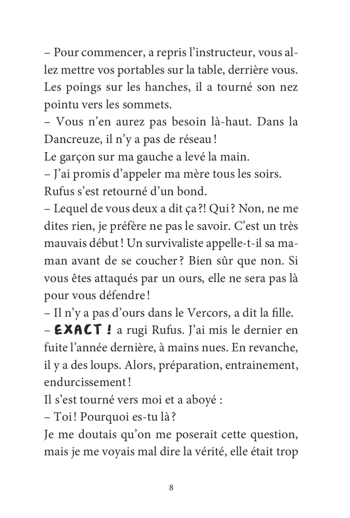 Mon carnet de survie en colo de l'extrême