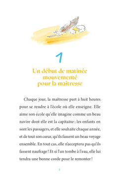 Un oiseau dans la classe