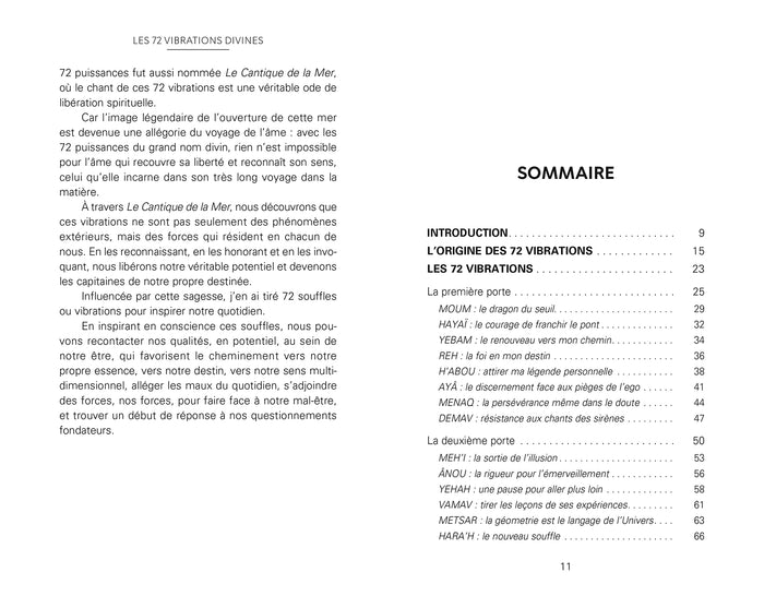 Les 72 vibrations divines