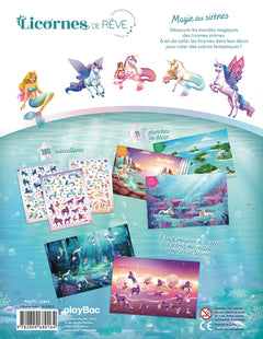 Licornes de rêve - Cahier de stickers - Magie des sirènes nouvelle édition