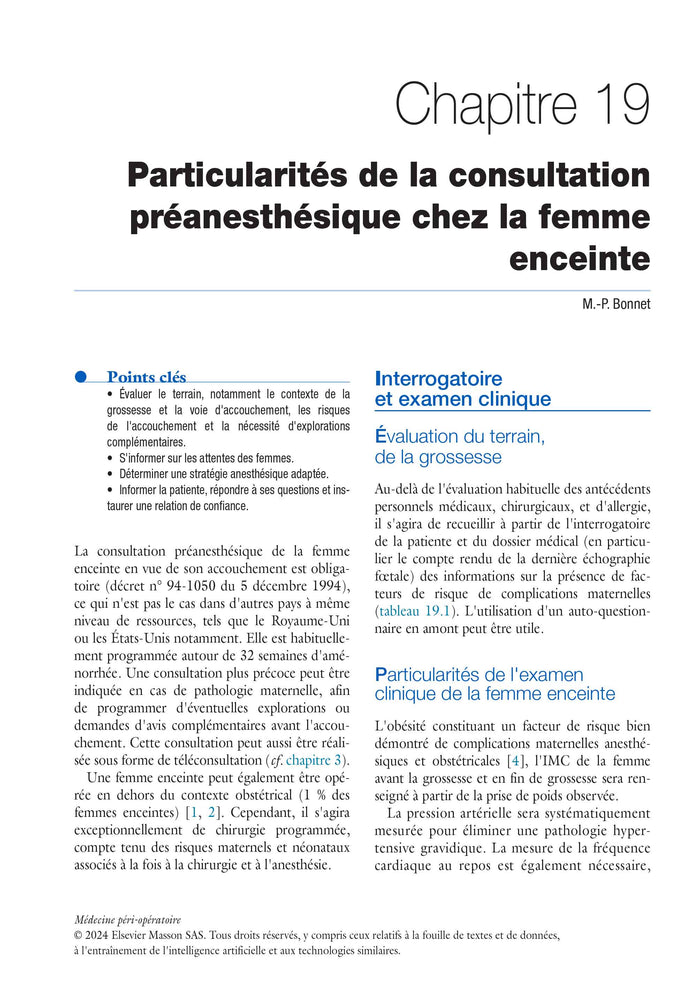 Médecine péri-opératoire