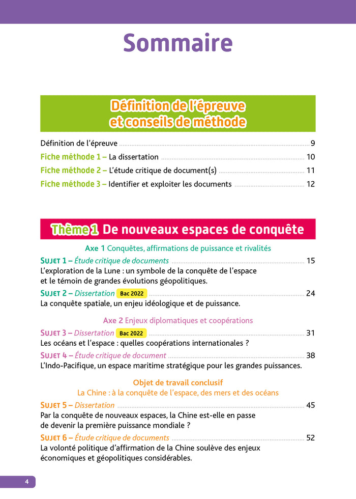 Annales Objectif BAC 2025 - Spécialité HGGSP - sujets et corrigés