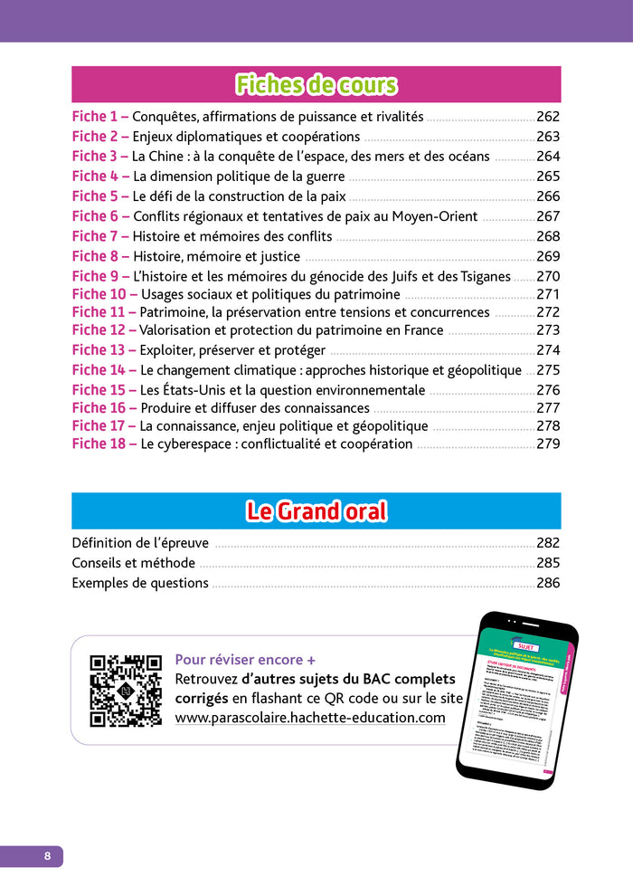 Annales Objectif BAC 2025 - Spécialité HGGSP - sujets et corrigés