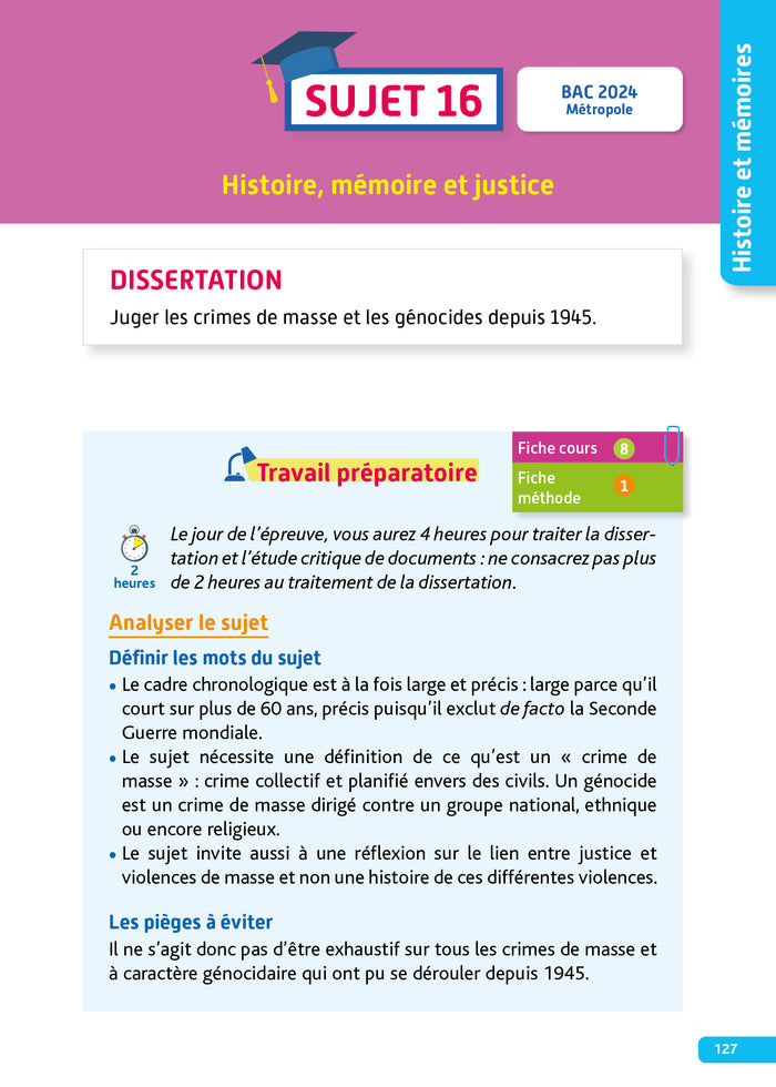 Annales Objectif BAC 2025 - Spécialité HGGSP - sujets et corrigés