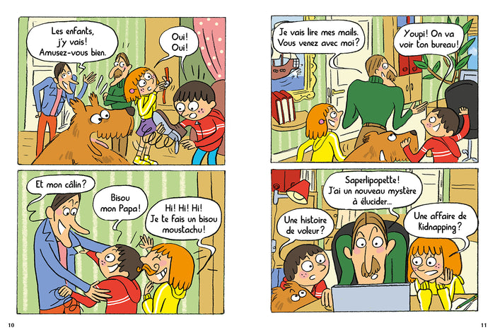 Sami et Julie BD Fin de CP-CE1 - Drôle d'enquête à Paris