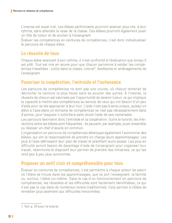 Parcours et ceintures de compétences - Cycle 3 Engagement, motivation, autonomie des élèves - + ressources numériques