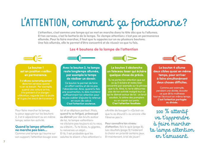 100% attentif - 30 jeux pour gagner en attention et en concentration
