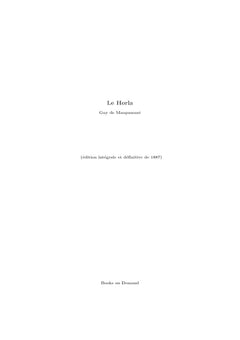 Le Horla