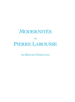 Les mots disparus de Pierre Larousse