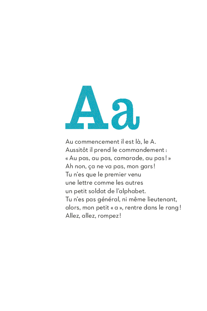 À la lettre, un alphabet poétique