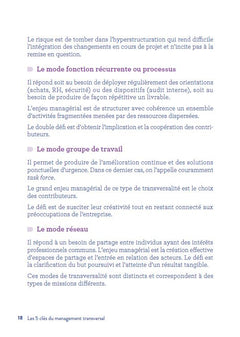 Les 5 clés du management transversal