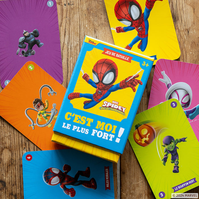 SPIDEY ET SES AMIS EXTRAORDINAIRES - Jeu de cartes - C'est qui le plus fort ? MARVEL