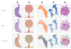 Coloriages mystères - Coloriages au symbole