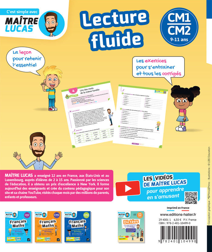 Lecture fluide CM1-CM2 - 10-11 ans: Maître Lucas Par matière