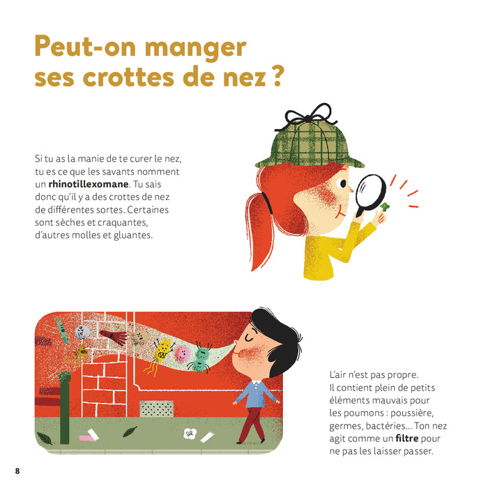 Pipi, caca et crottes de nez