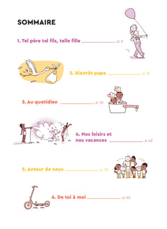 Mon cahier complice à remplir avec mon papa