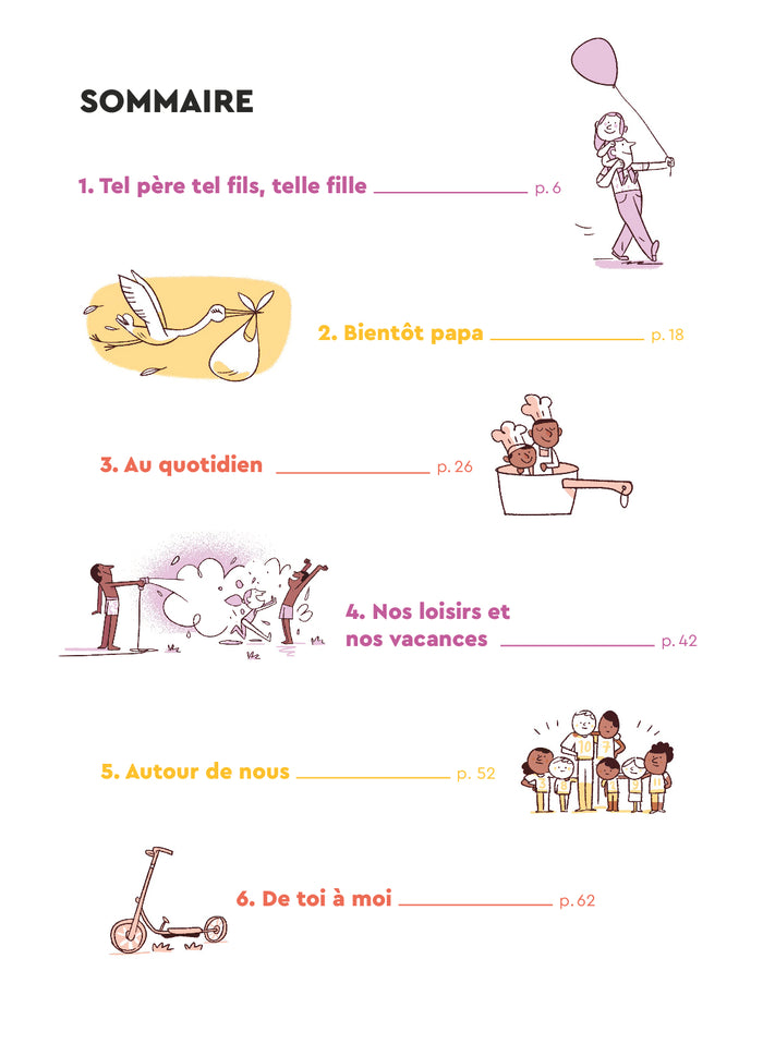 Mon cahier complice à remplir avec mon papa