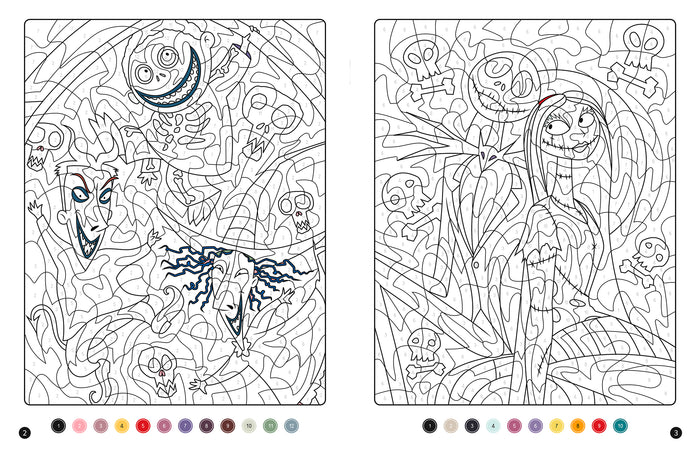 L'étrange Noël de Mr Jack - Coloriages magiques - Mystères