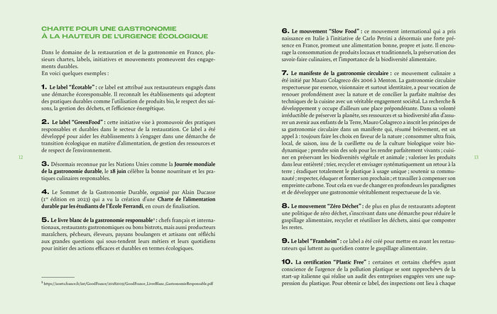 Le monde de la gastronomie face à l'urgence écologique