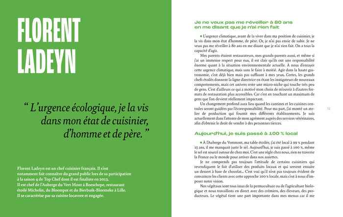 Le monde de la gastronomie face à l'urgence écologique