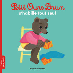 Petit Ours Brun s'habille tout seul - livre à matières