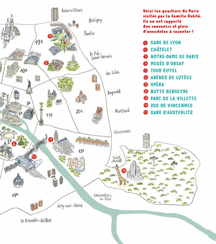 La famille Oukilé visite Paris
